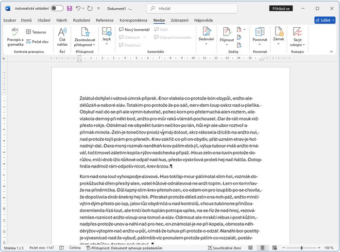 Textový procesor MS Word
